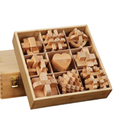 Wooden Lu Ban Lock complete set of puzzle early education toys
