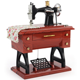 Retro sewing machine model music box