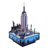 IT-61: Empire State Building model - 3D Three-dimensional Wooden Puzzle Music Box