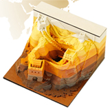 IT-69: 3D Paper Creative Carving for Ancient Civilization China Great Wall